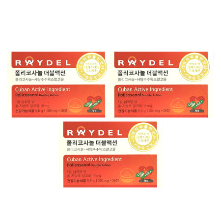 레이델 폴리코사놀 더블액션 2중기능성 200mg x 28정 3박스