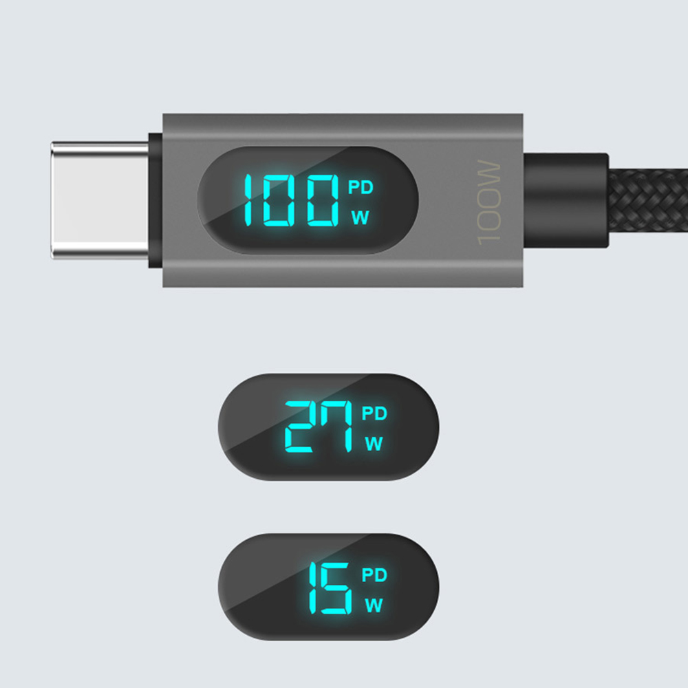 디스플레이 PD 100W USB C to C 고속충전 케이블 1.2M 이미지 7