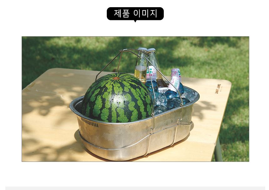 유니프레임 필드 캠핑 싱크 오뎅 전골 냄비 설거지통 도마 세트 - 상세 이미지 4
