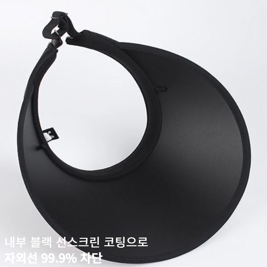 [여성골프]썬캡 자외선차단모자 남자 농사 햇빛차단 선캡 - 상세 이미지 4
