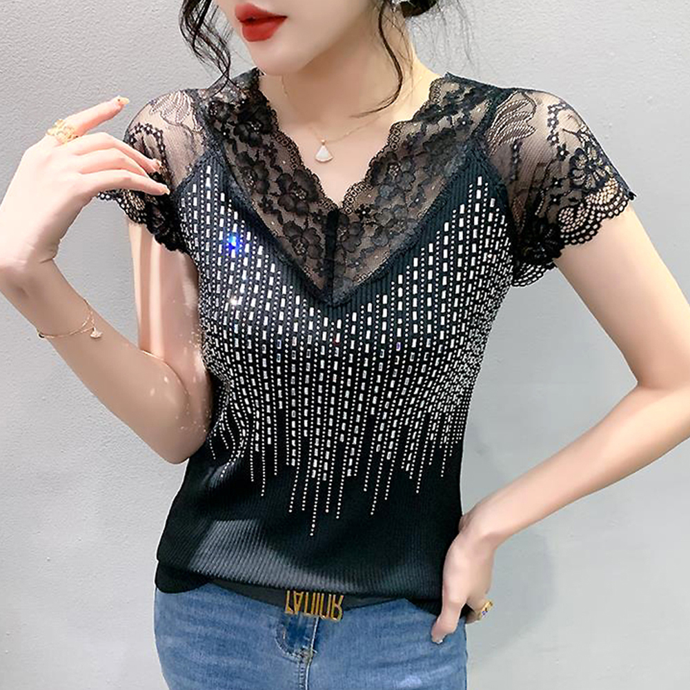 모네르 여름 라인댄스 상의 투웨이레이스 라인 줌바 댄스복 상품 이미지