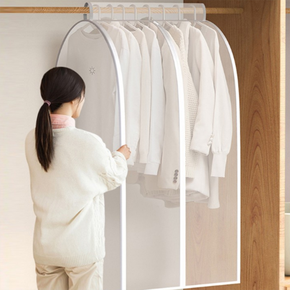 행거 가리개 가림막 먼지 차단 드레스룸 옷 커버 의류 롱 코트 오염 방지 덮개 천 커튼