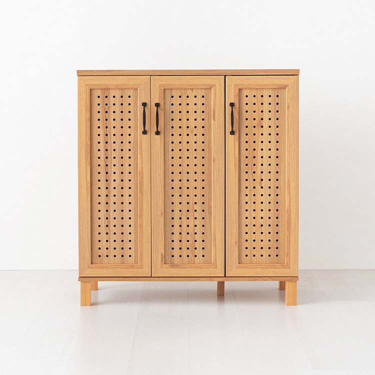 헤인 낮은 3문 수납장 GKM9590 타공형 869X350X935MM, 5단, 캄포어베니어 5821.3422 - 상품 이미지
