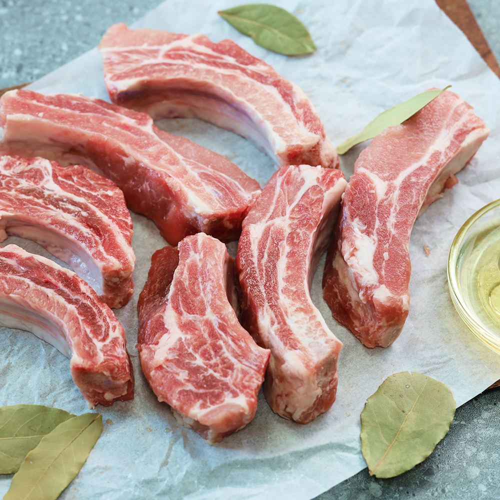 돼지 등갈비 수입 돼지고기 캠핑등갈비 1KG