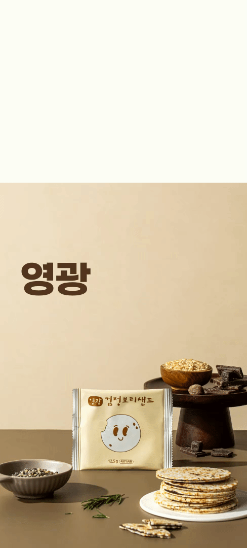 (지내들) 영광 검정보리 샌드칩 현미칩 12.5gx20봉 1box 250g
