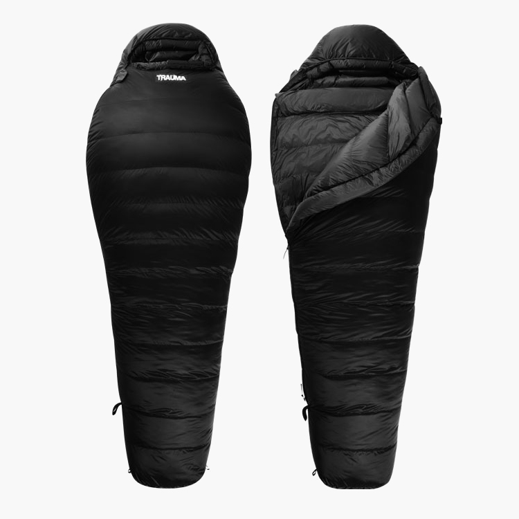 트라우마 레인저 1300 백패킹 경량 다운 침낭 블랙