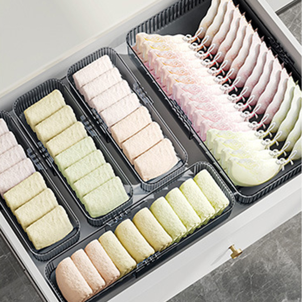 딱맞게 길이조절 수저정리함 싱크대 서랍 정리 소형 수저보관함