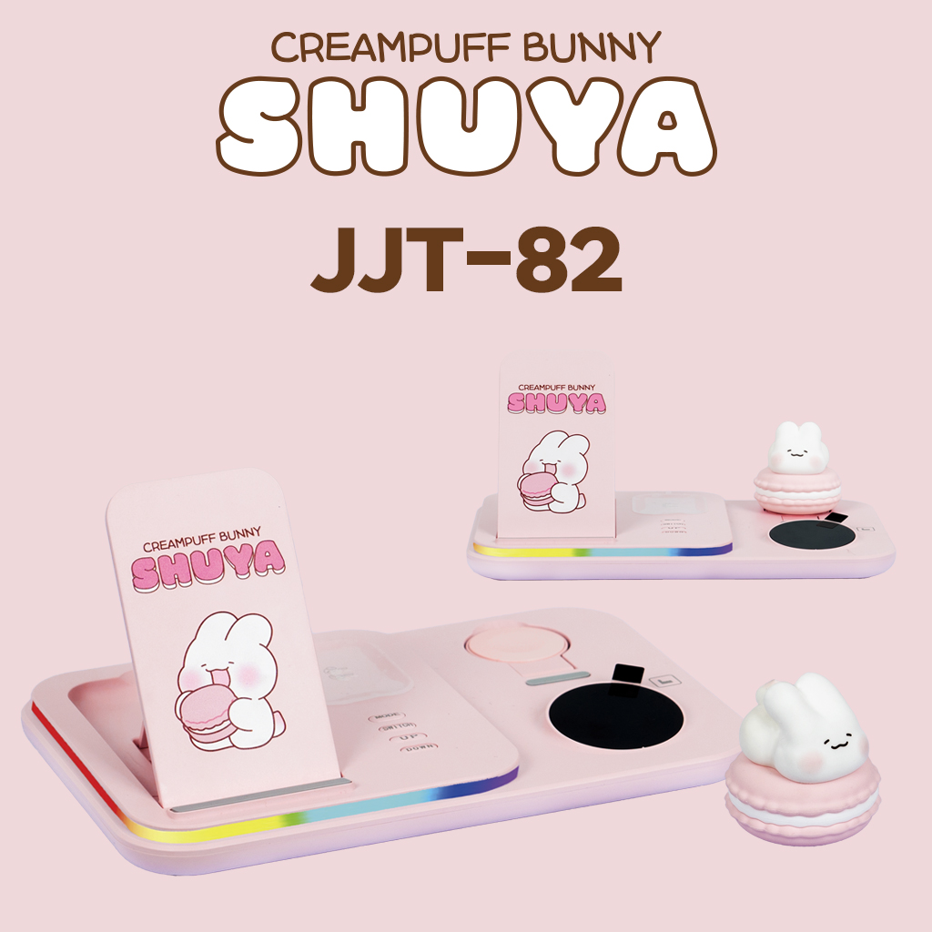 슈야토야 5in1 고속 무선 충전기 아이폰 갤럭시 애플워치 멀티 충전 거치대 무드등 - 상품 이미지