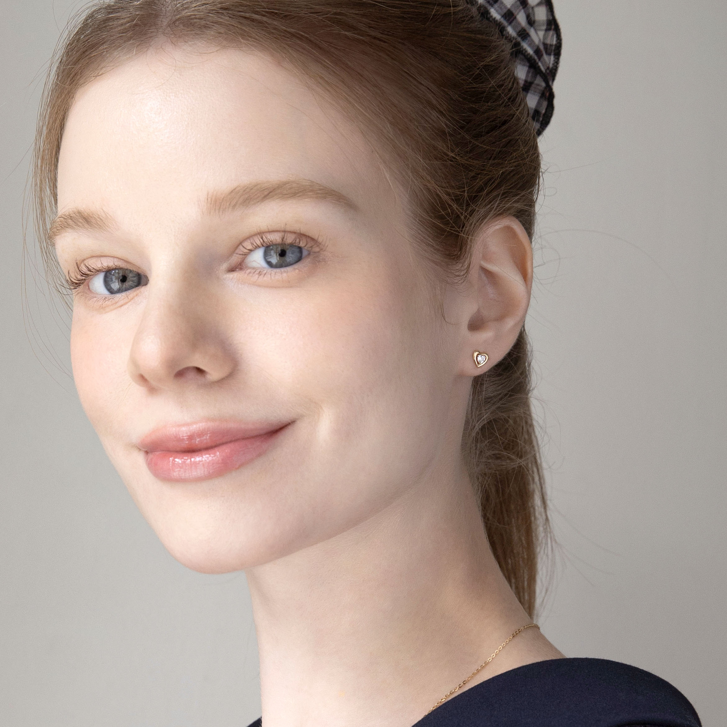 [슈퍼특가] 14k 듀이 하트 귀걸이