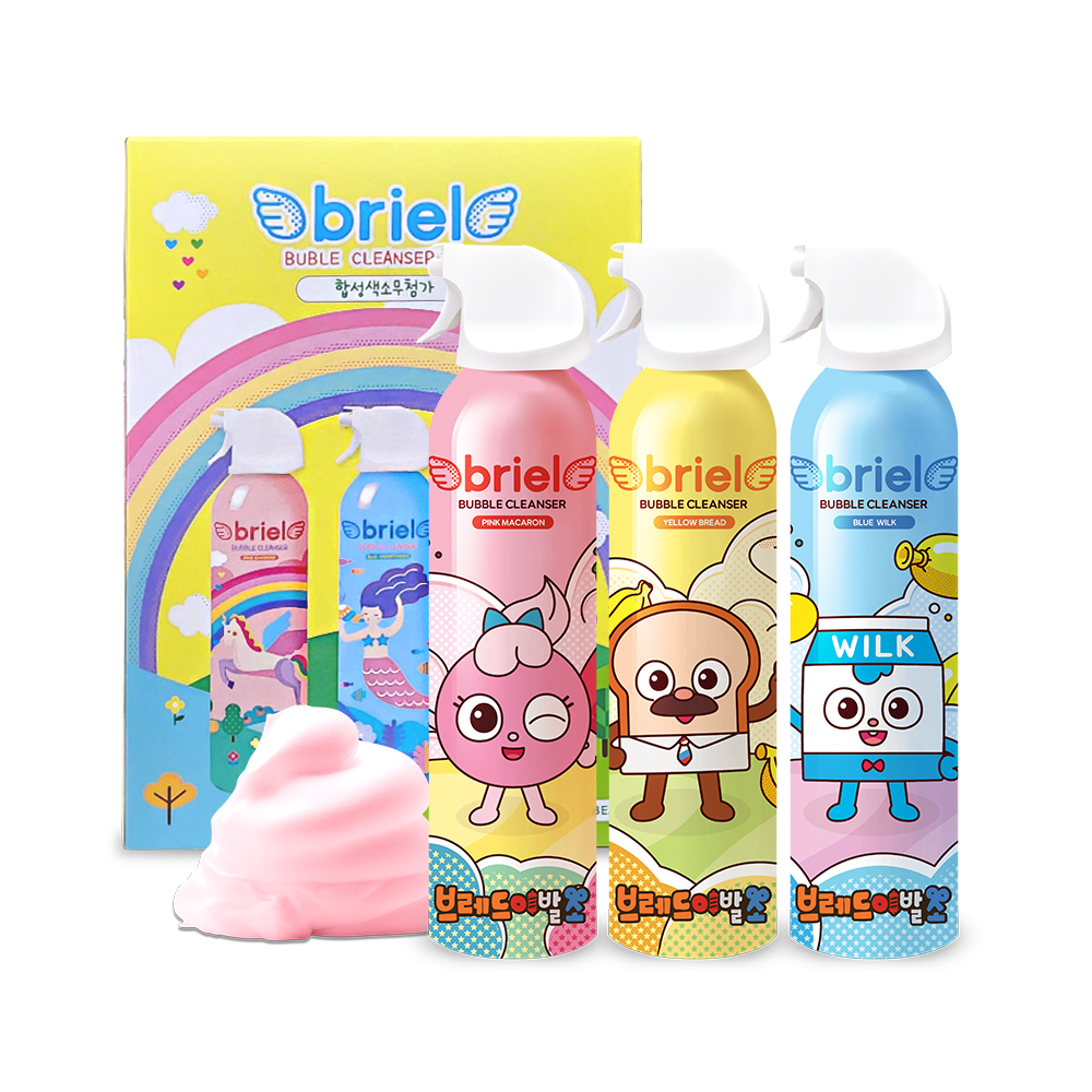 브리엘 유아 버블클렌저 300ml 3종 세트 (선물박스미포함)