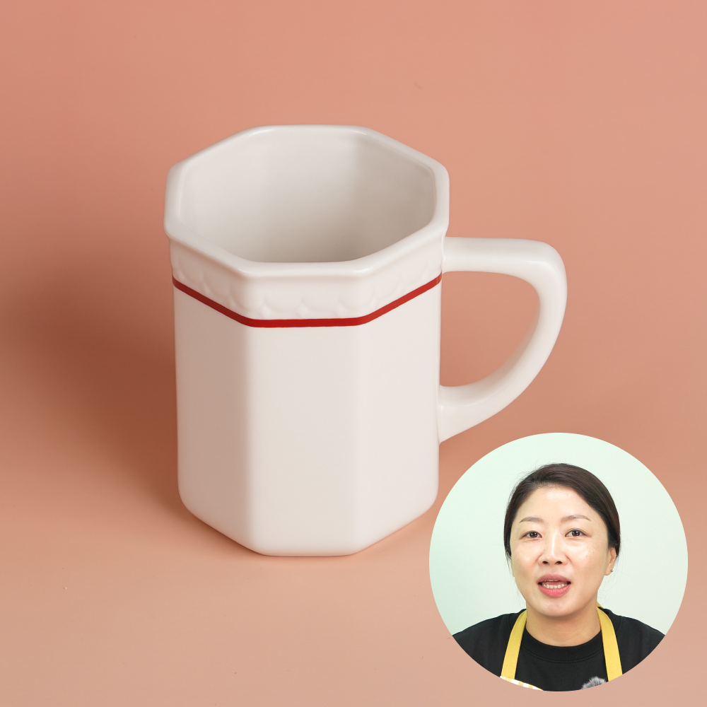 시라쿠스 쉐난고 카디날 카디널 머그잔 도자기 컵세트 팔각머그 280ml - 상품 이미지