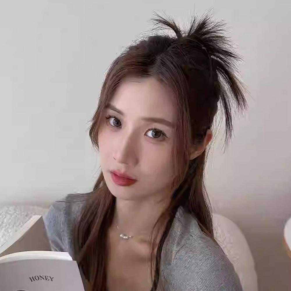 나비 가시머리 가발 집게핀 슬릭번 까치 포니테일 집게 - 상세 이미지 2