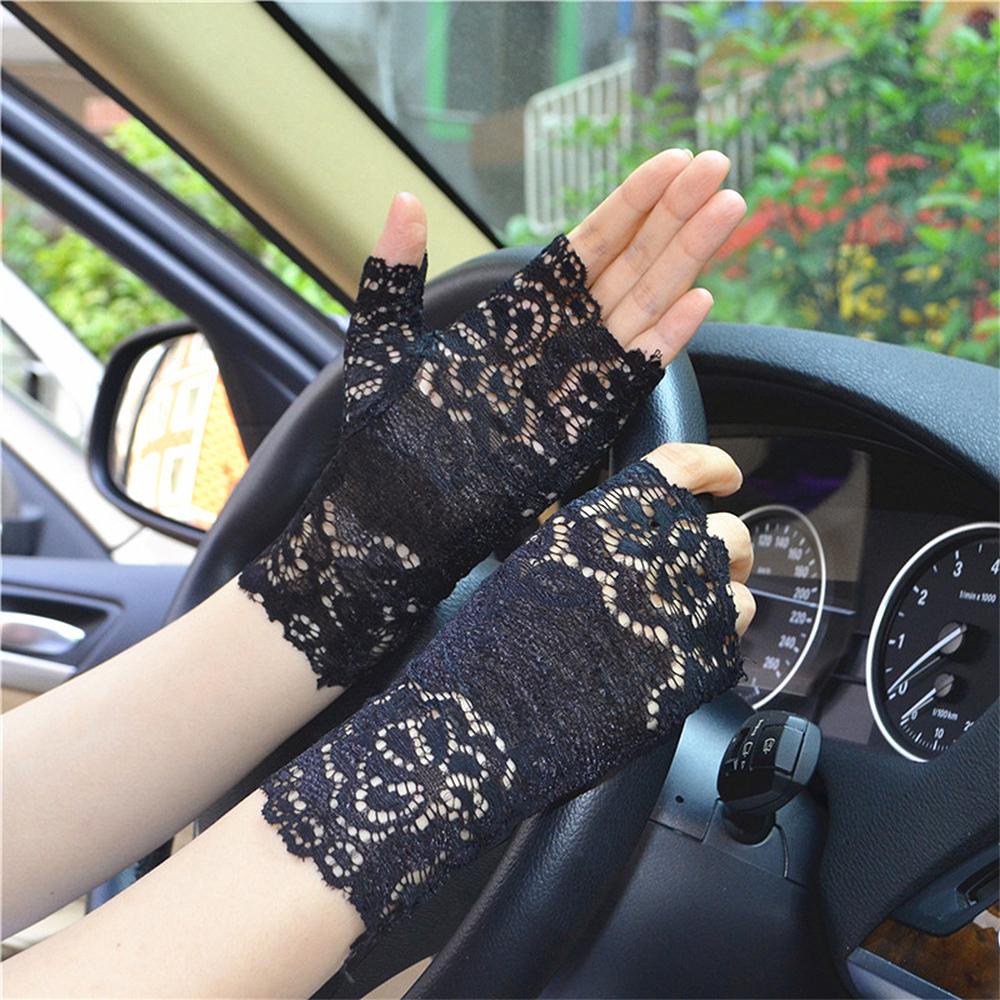 로즈 손가락토시 운전토시 손등토시 쿨 운전용 자외선차단팔