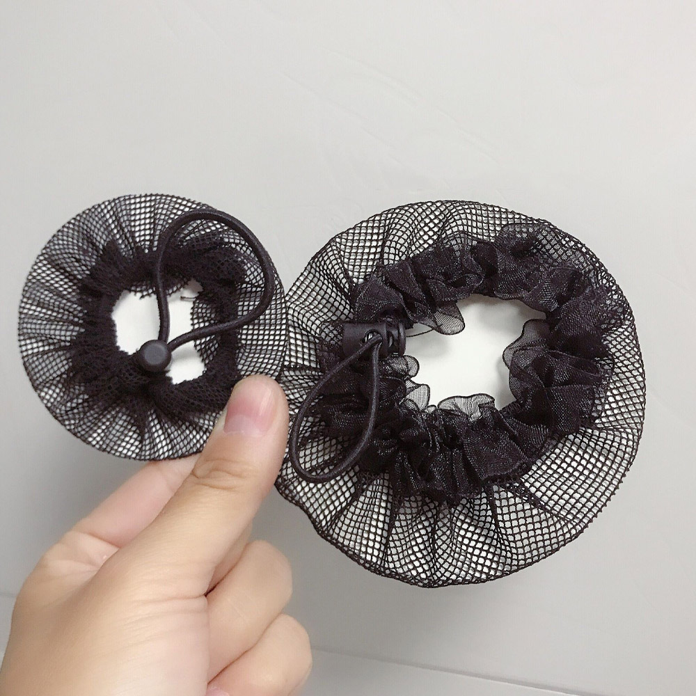 머리끈 달린 머리망 승무원 헤어 망 간호사 면접 - 상세 이미지 3