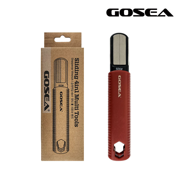 GOSEA 슬라이딩 4in1 멀티 샤프너 렌치 휴대용 칼갈이 가위 연마기 숫돌 - 상품 이미지