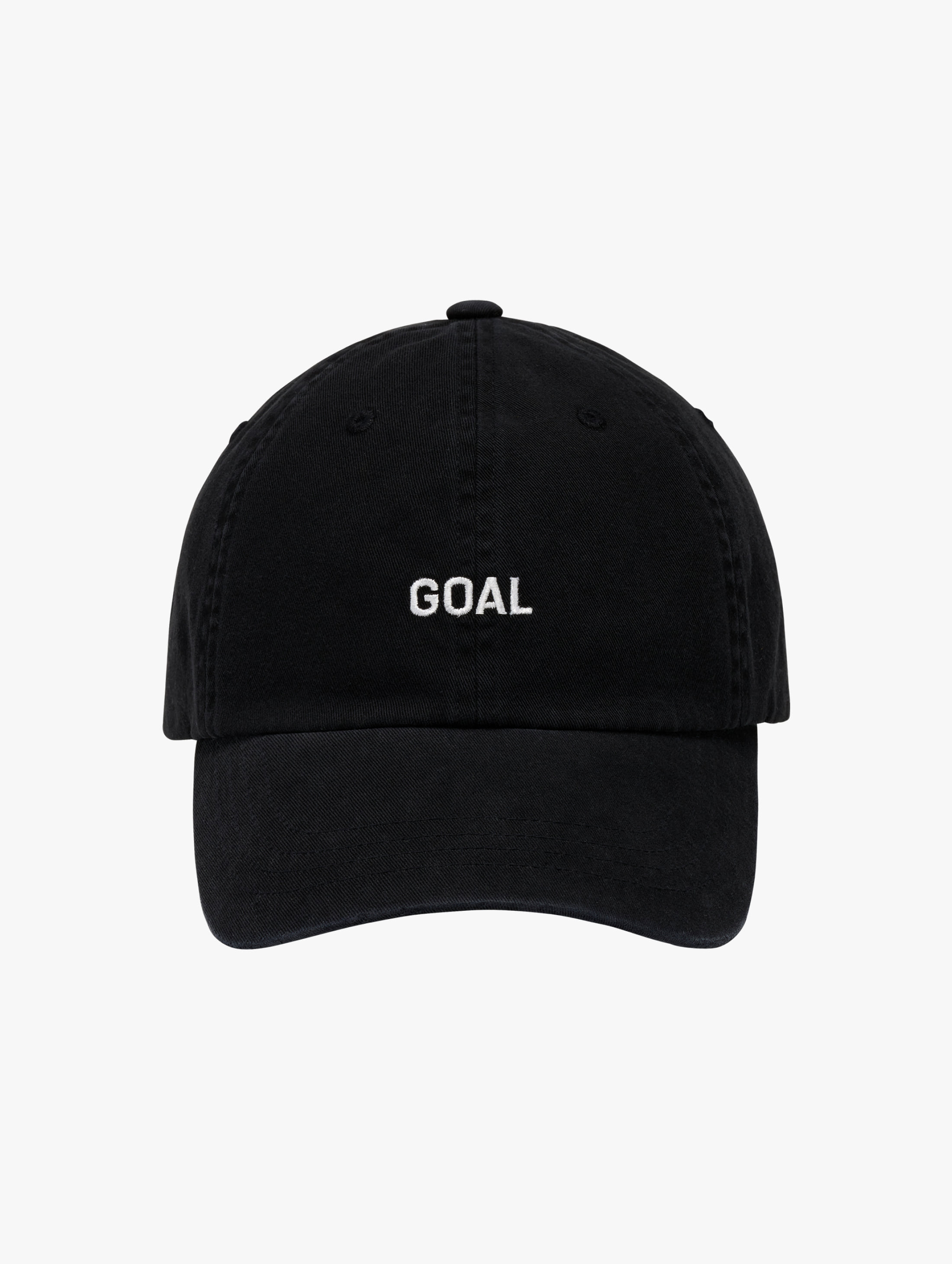 GOAL EMBROIDERY BALL CAP-BLACK - 상품 이미지