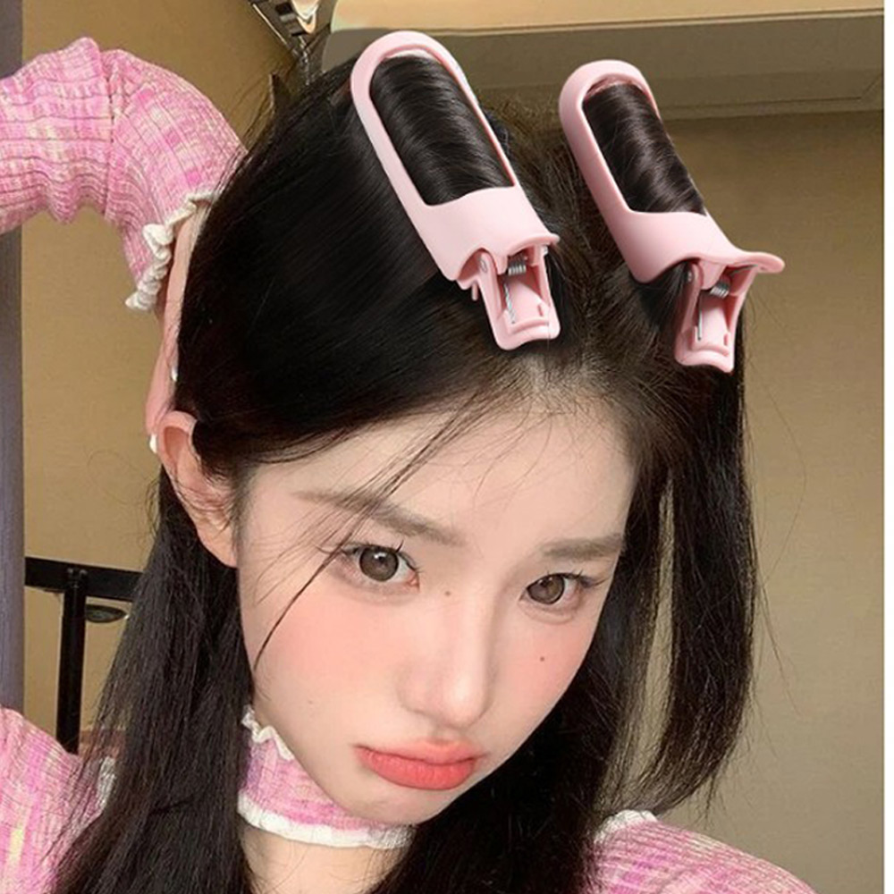 가르마 볼륨 헤어집게 뿌리 집게핀 헤어롤 옆머리 앞머리펌 그루프 - 메인 이미지