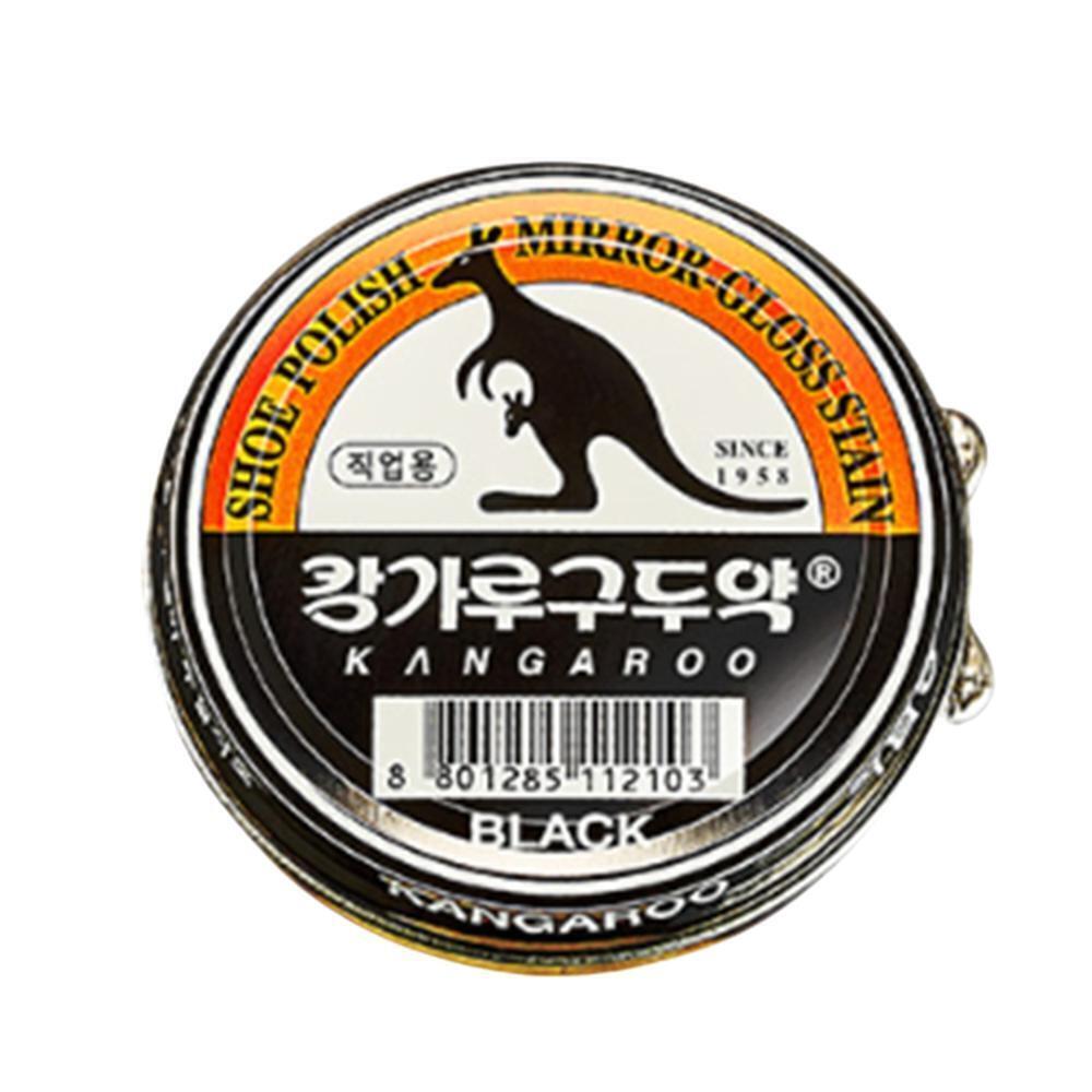 캥거루 구두약 무른 고형 납작 캔 타입 슈즈 광택제 전문가용 옛날구두약