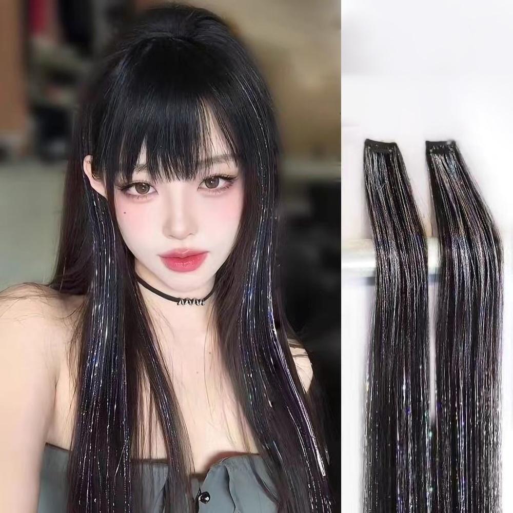 홀로그램 헤어 브릿지 붙임 머리 피스 부분 가발 - 상세 이미지 3