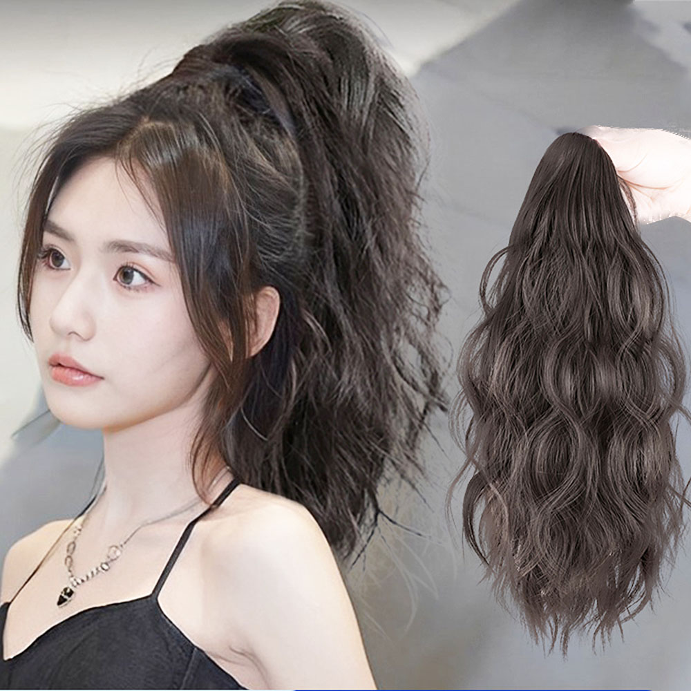 웨이브 포니테일 집게 가발 달비 뒷머리 머리 - 상세 이미지 4