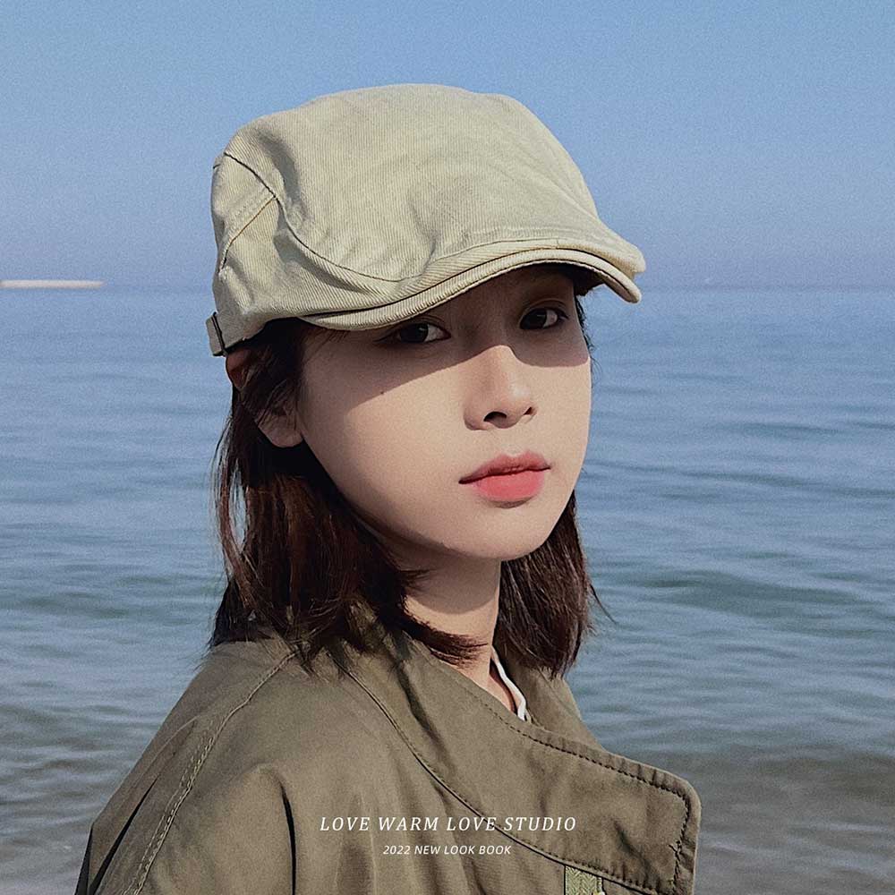 화가 헌팅캡 플랩캣 모자 바리스타 카페 중년 남성 순사모자 베레모 - 상세 이미지 3