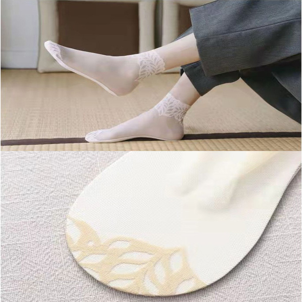 레이스 망사 발목스타킹 시스루 앵클스타킹 삭스 판타롱 정장 구두 레이스덧신 - 상세 이미지 5