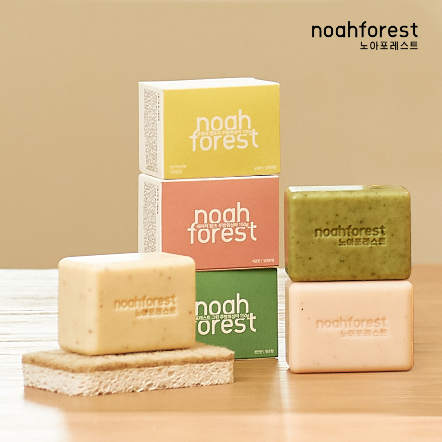 노아포레스트 친환경 천연 주방워싱바 1종세제 2세대 설거지비누 150g