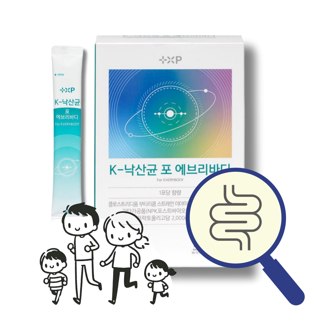K낙산균 포에브리바디 요구르트 맛 프로바이오틱스 30포, 1개 - 상품 이미지