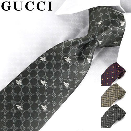 구찌 GUCCI 넥타이 꿀벌 모노그램 GG로고 넥타이 545078 4E002 - 메인 이미지