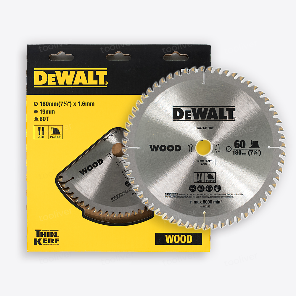 디월트 원형톱날 목재용 씬 커프 180mm 60T DWA714160 - 상세 이미지 2
