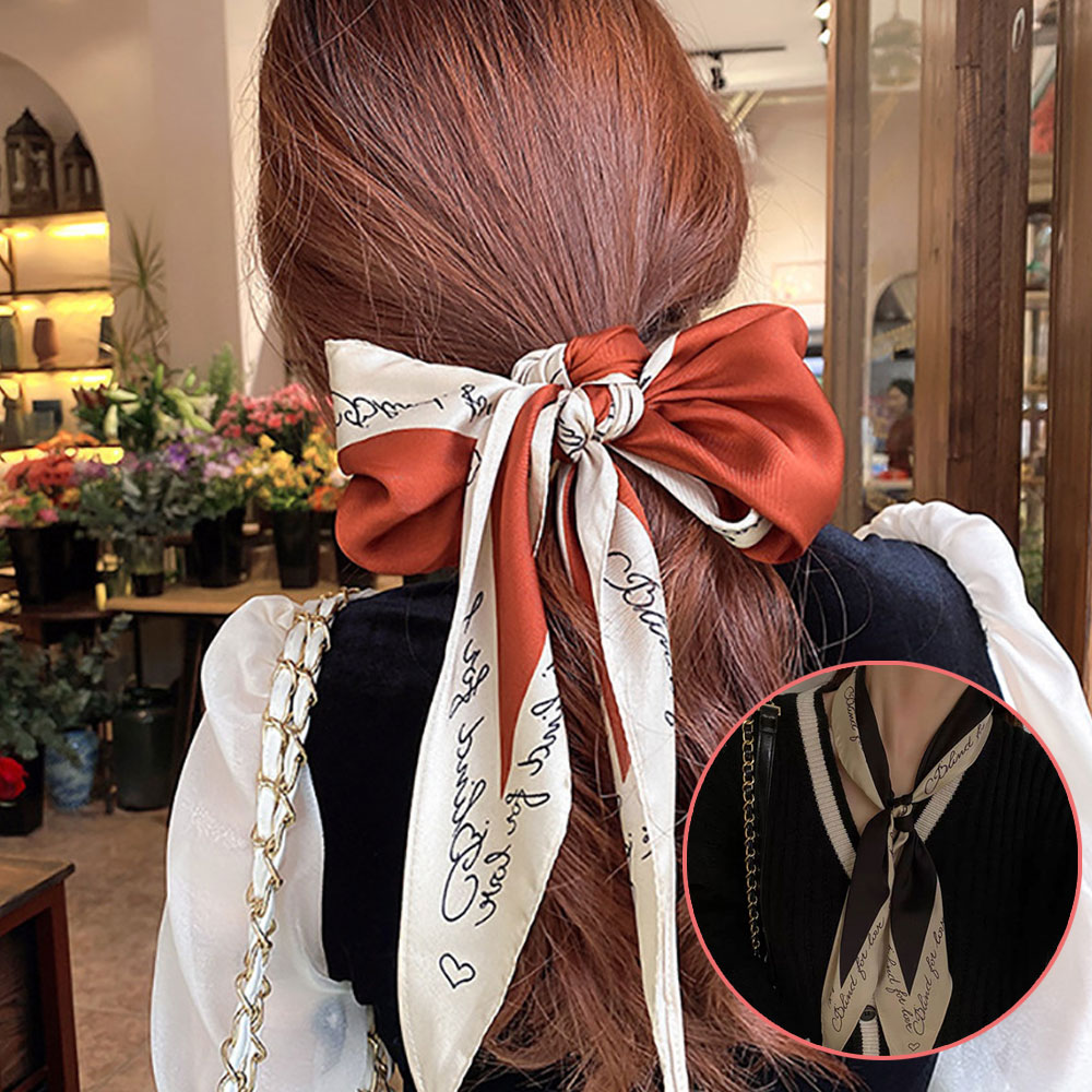 슬림 미니 미차 스카프 넥보우 방도 쁘띠 가방손잡이