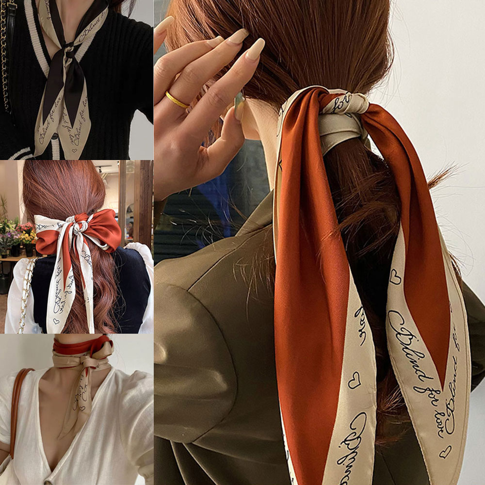 슬림 미니 미차 스카프 넥보우 방도 쁘띠 가방손잡이