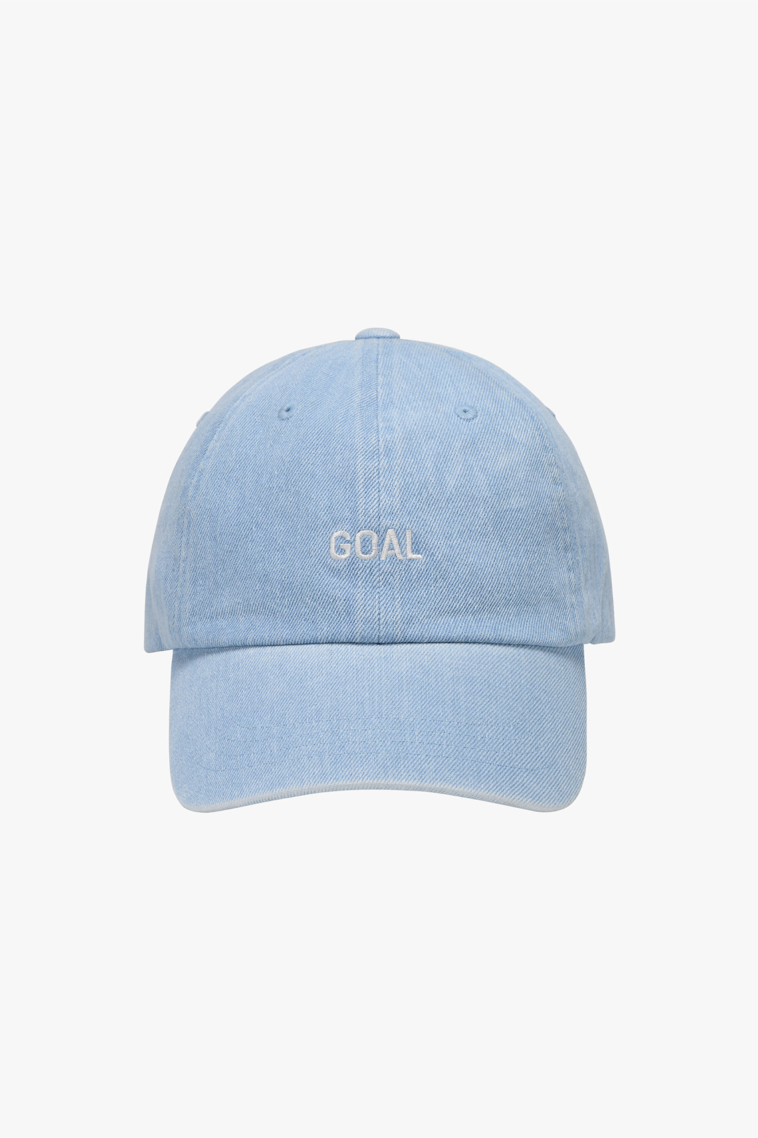 GOAL EMBROIDERY DENIM BALL CAP-SKY BLUE - 상세 이미지 2