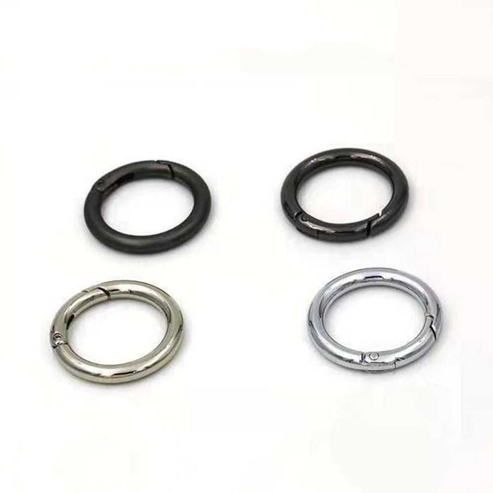 35-60mm 대형 오픈형 오링 가방링 원형 링 원터치 키링 이미지 2