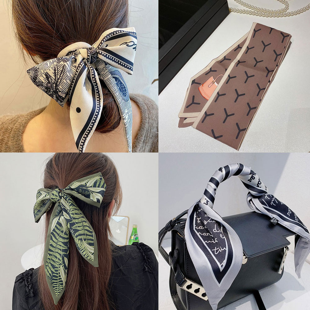 미니 타이 스카프 방도 넥보우 가방 손잡이 쁘띠 레터링