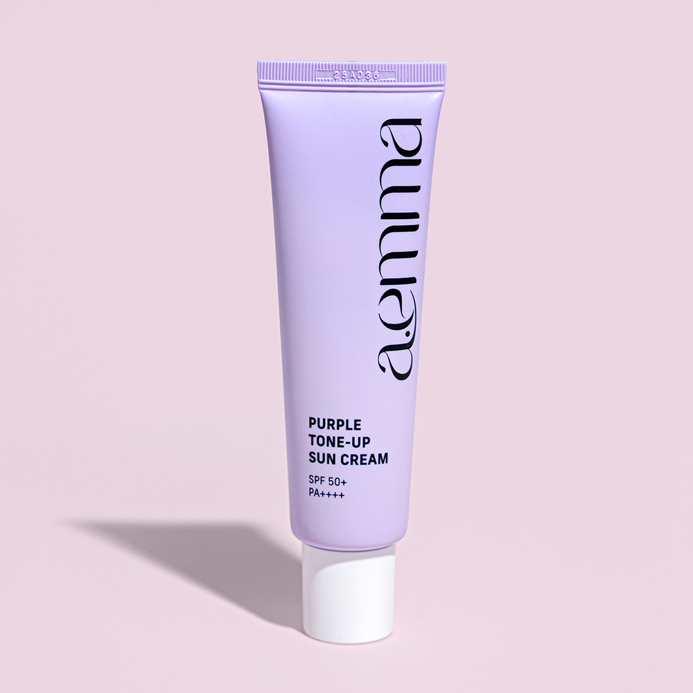 티샤 에이엠마 퍼플 톤업 선크림 SPF50+ PA+++ 톤업 보정 선크림 민감성피부 선크림 50g - 상세 이미지 4