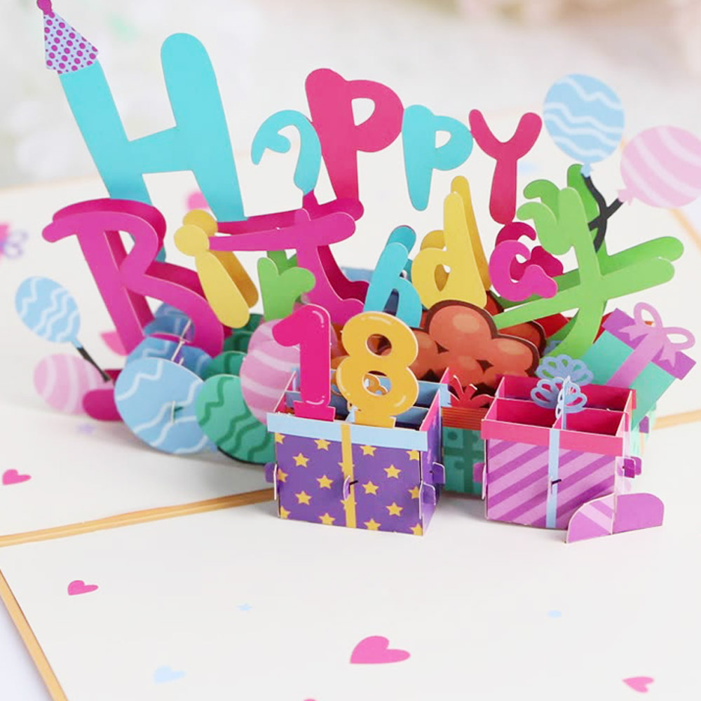 입체 선물 카드 어린이집 생일카드 HBD 말씀 카드 파티 초대장 - 상세 이미지 5