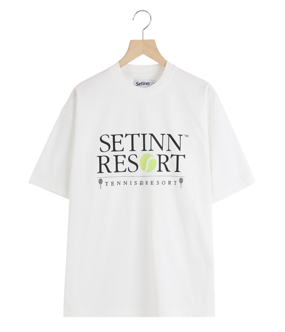 세트인 Setinn STN 리조트 반팔 티셔츠 25S-017 화이트 - 상품 이미지