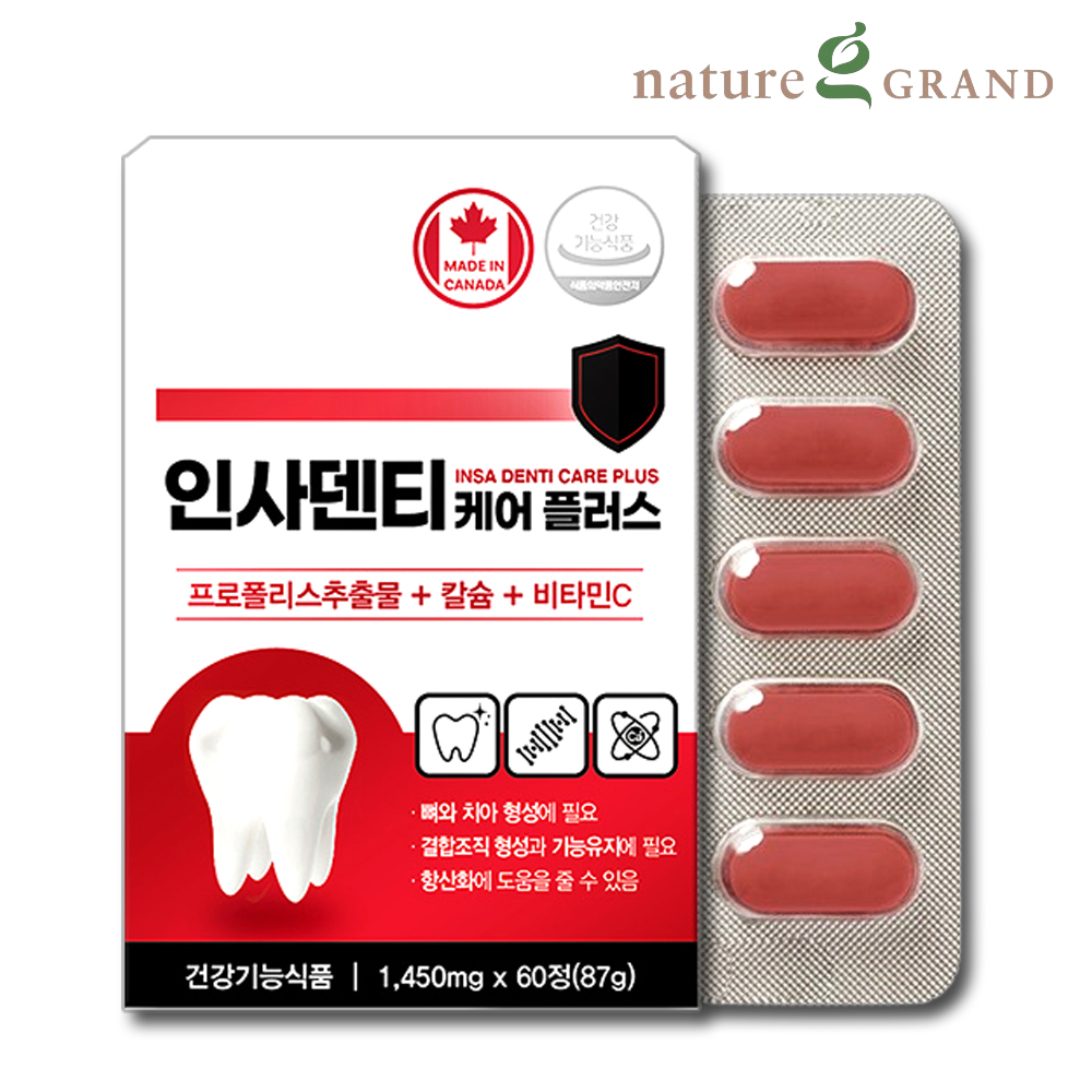 인사 덴탈 케어 이탄탄 이빨 치아 건강 칼슘 영양제 약2개월