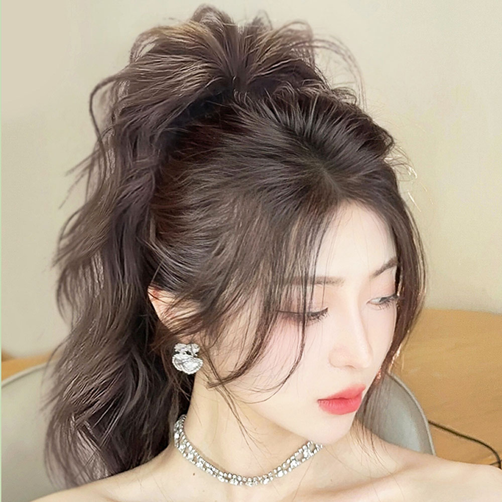 웨이브 포니테일 집게 가발 달비 뒷머리 머리 - 상세 이미지 5