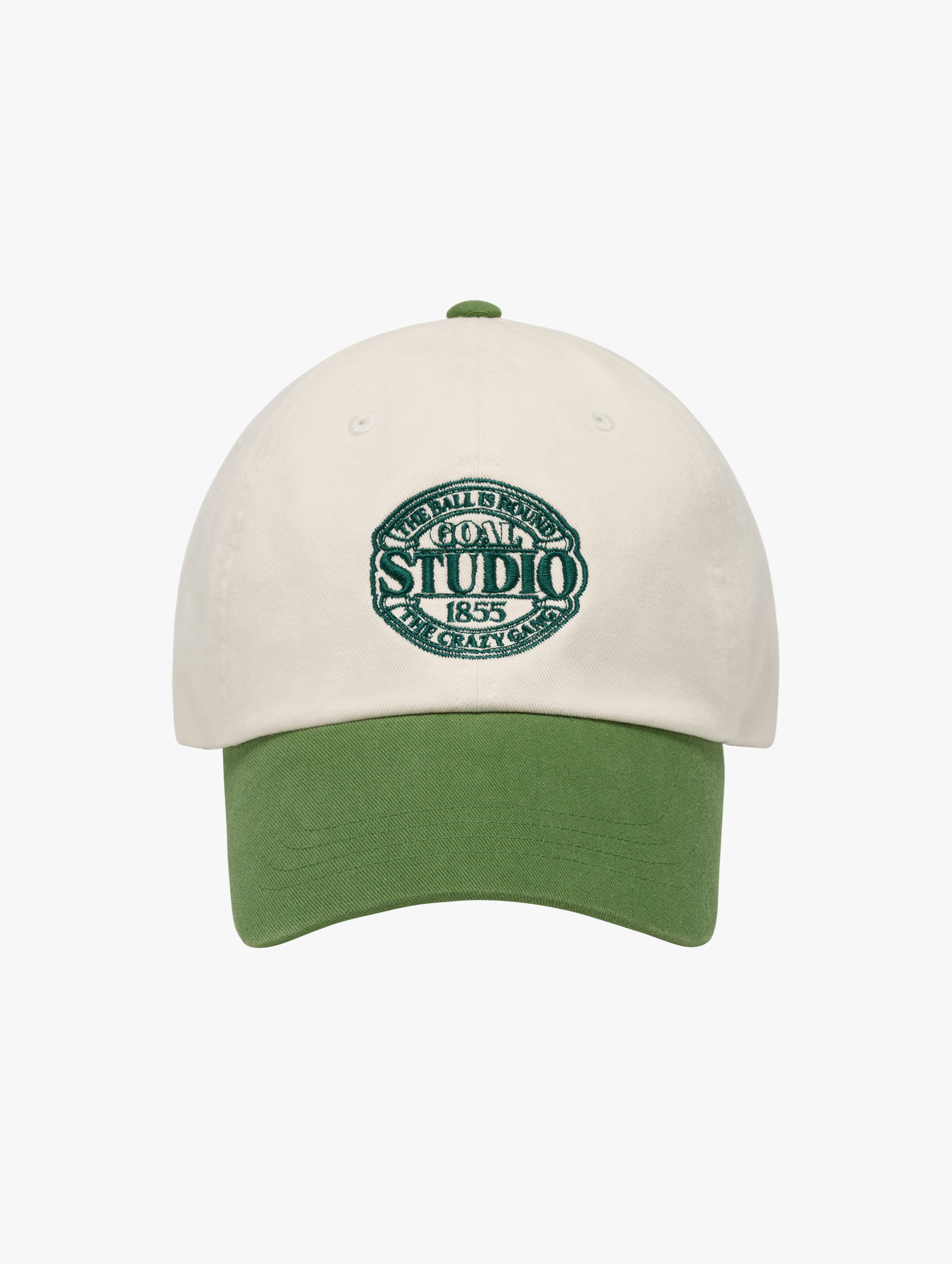 COLOR BLOCK BALL CAP-OFF WHITE - 상품 이미지