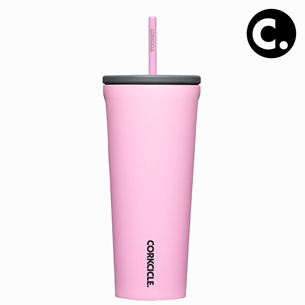 콕시클 콜드컵 텀블러 대용량 빨대 스텐 진공 보온 보냉 벤티 710ml, 썬핑크 - 메인 이미지