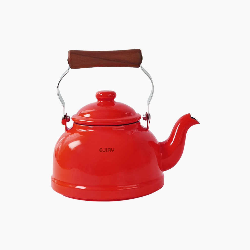 에지리 컬러컬렉션 인덕션 법랑주전자 1.6L, 레드 - 상품 이미지