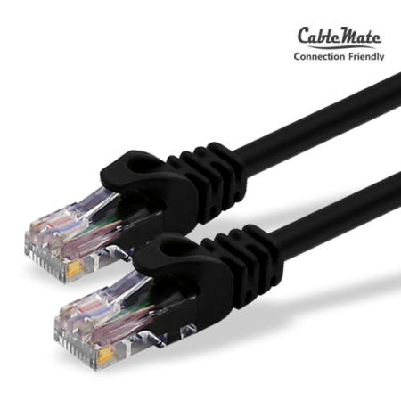 CAT.6 UTP 다이렉트 기가비트 랜케이블 블랙 1M