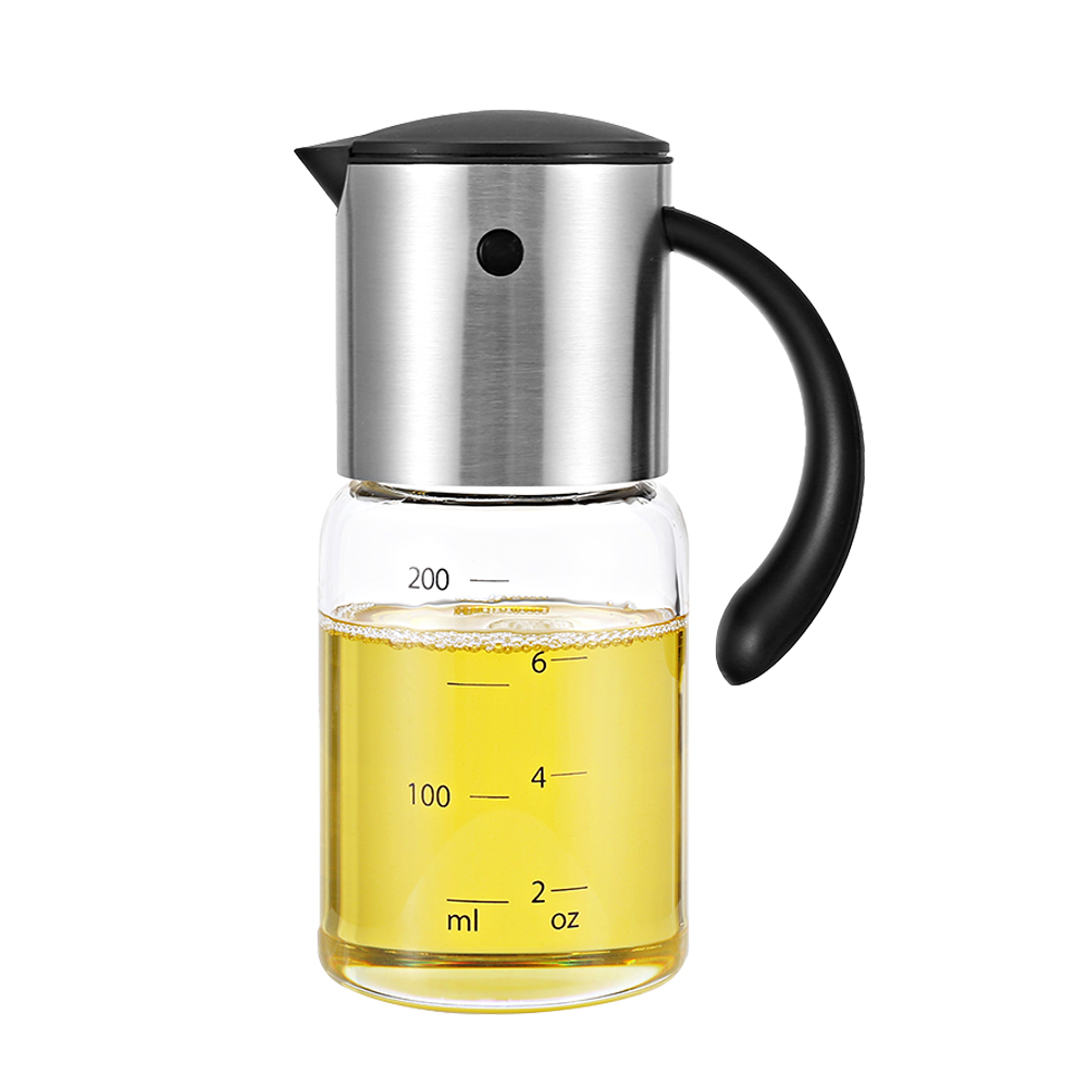 폴쿠치나 오토플립 자동개폐 오일병 흐르지 않는 소스통 미니 간장병 220ml 1개 - 상품 이미지