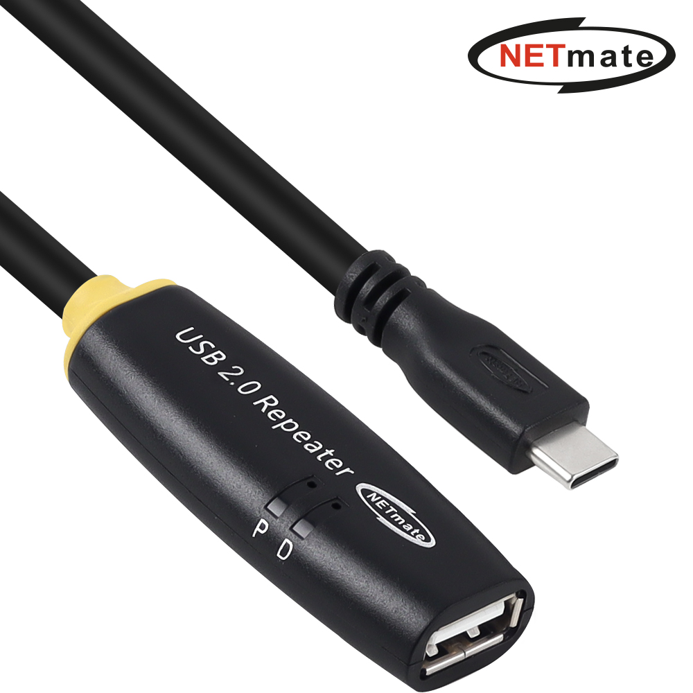 강원전자 넷메이트 USB2.0 CM-AF 연장 리피터 5m CBL-203CMAF-5P - 메인 이미지