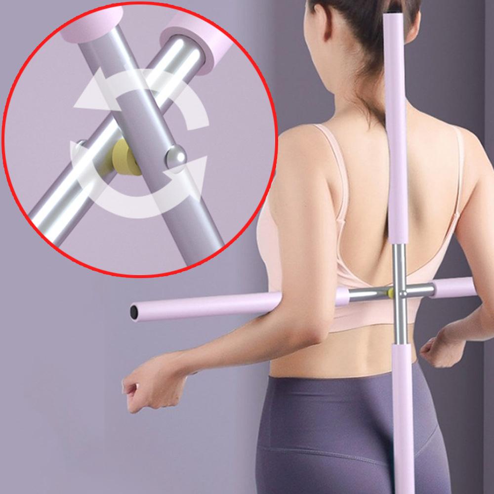 new 스트레칭봉 밸런스바 요가봉 십자봉 스트레칭스틱 필라테스 도구