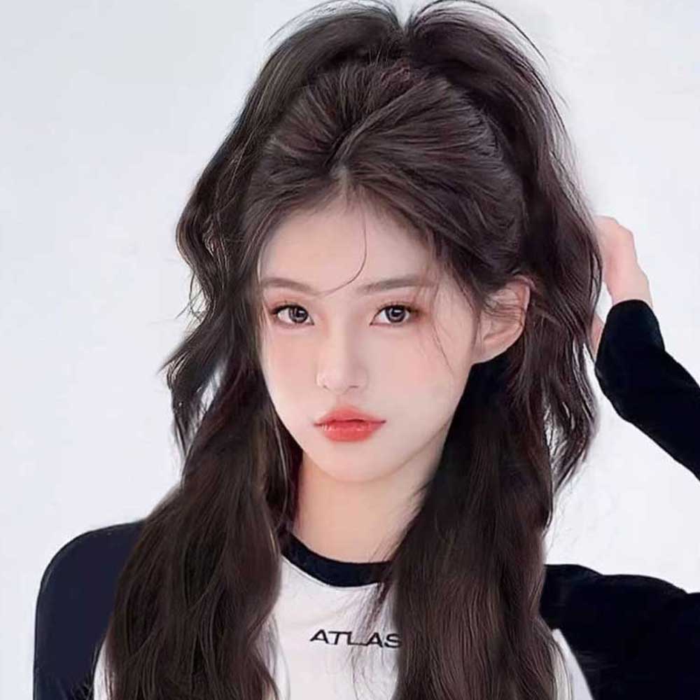포니테일 풍성 집게가발 붙임머리 업스타일 웨이브 가발집게 - 상세 이미지 3