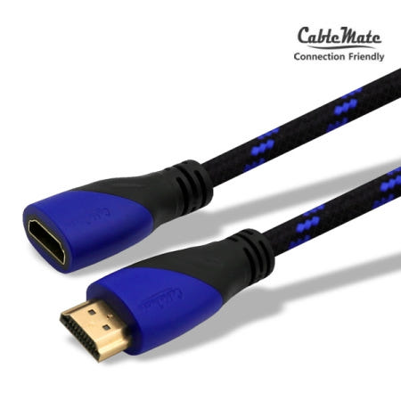 케이블메이트 HDMI 2.0v 메쉬 고급형 연장 케이블 2M