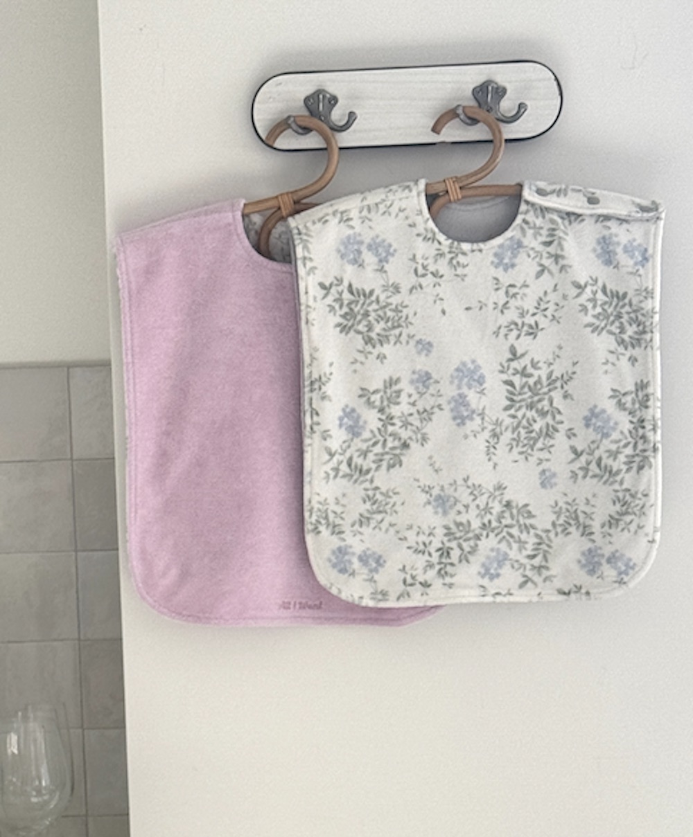 테리 아기 수건 워시빕 유아 세안 타올 자기주도 세수 양면 수건